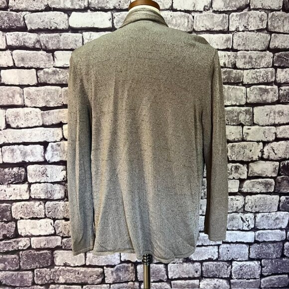 Jones New York Taupe Tank & Matching Cardigan Sweater Size L - Picture 5 of 12